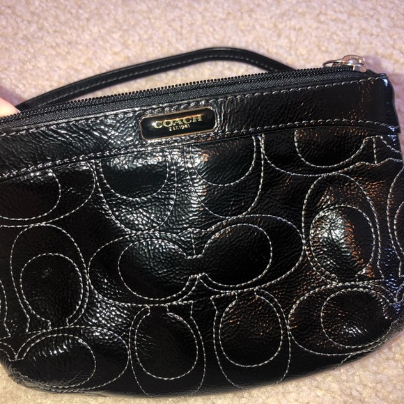NWT Black Coach wristlet - Picture 6 of 8